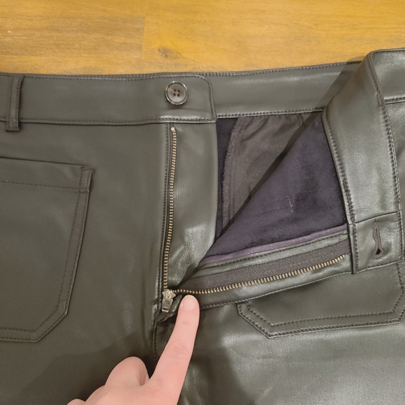 Loft Palmer Cropped Faux Leather Pants - Picture 4 of 9